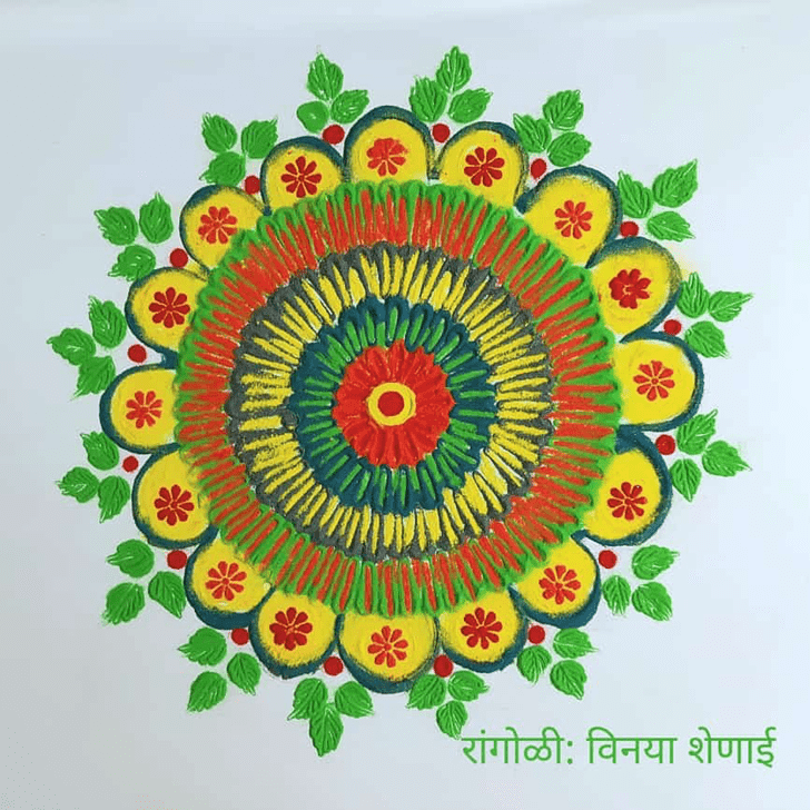 Dazzling Kartik Amavasya Rangoli