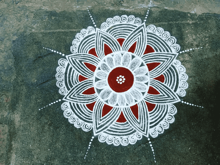 Ravishing Kartik Amavasya Rangoli