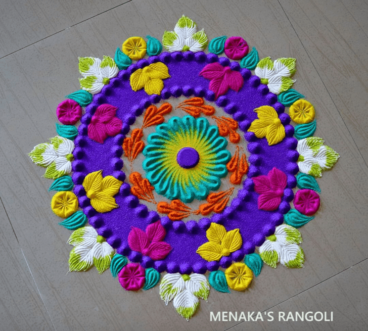 Stunning Kartik Amavasya Rangoli