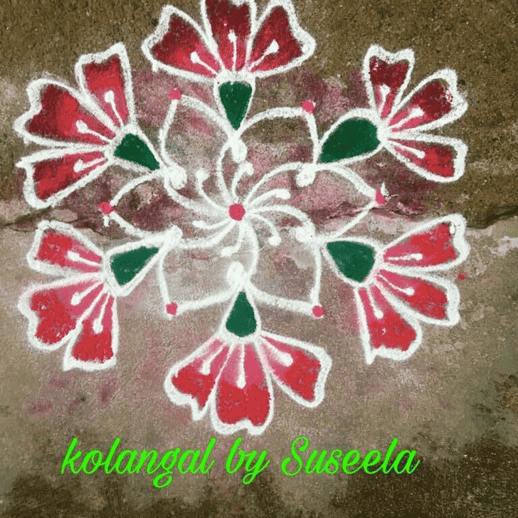 Elegant Kartik Purnima Rangoli