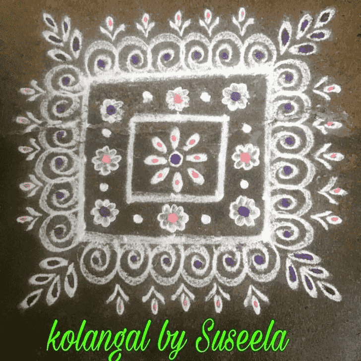 Awesome Kartik Purnima Rangoli