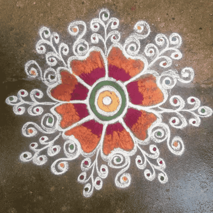 Magnetic Kartik Purnima Rangoli