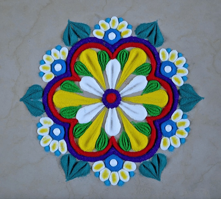 Enthralling Kojagara Puja Rangoli