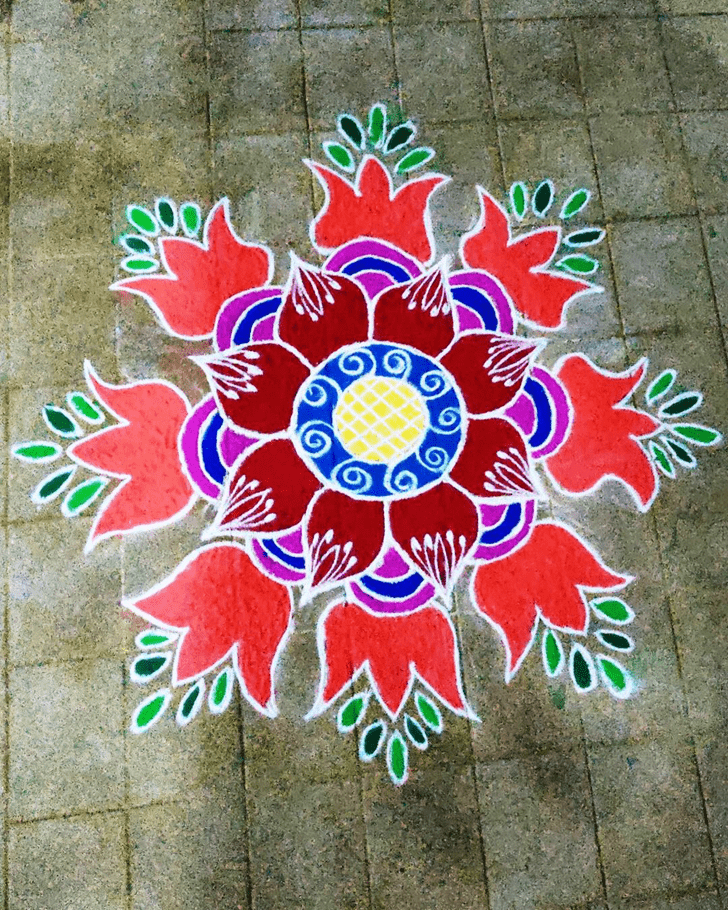 Magnetic Kojagara Puja Rangoli