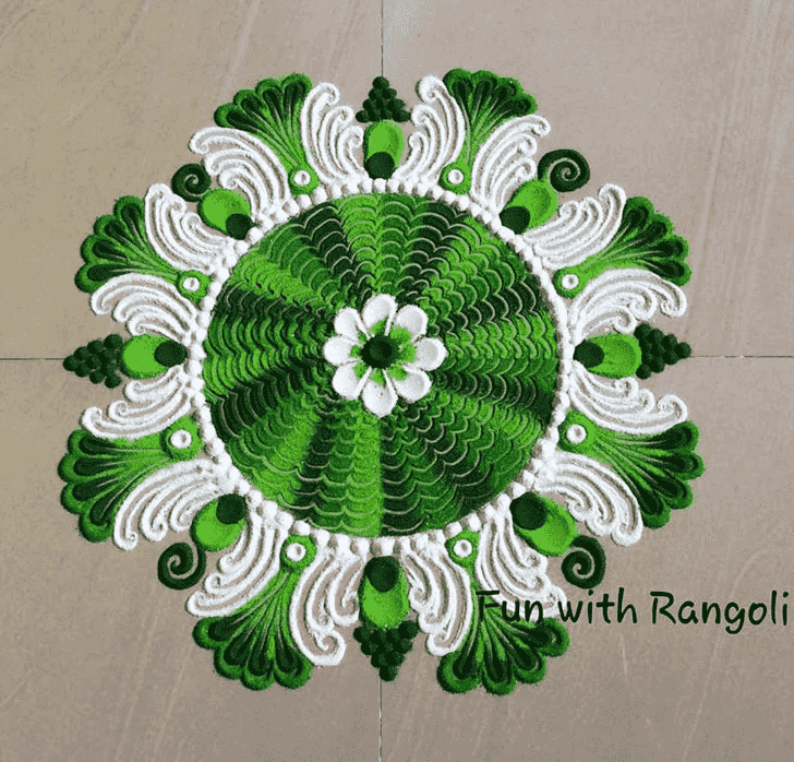 Exquisite Kolam Rangoli