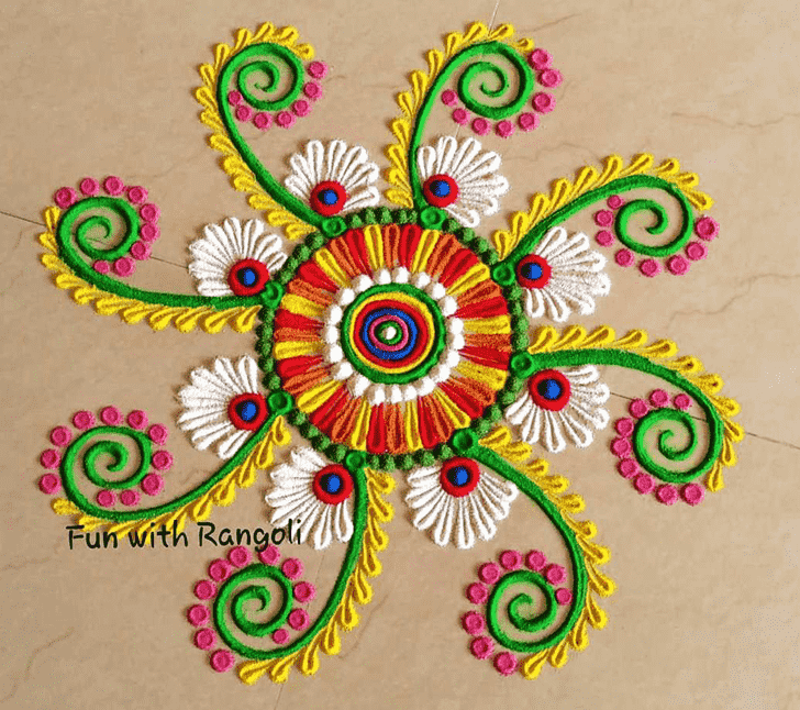 Good Looking Kolam Rangoli