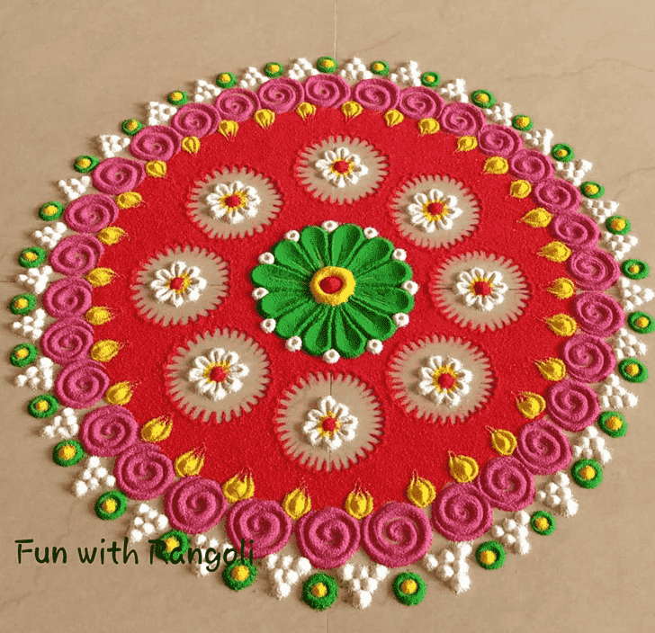 Gorgeous Kolam Rangoli