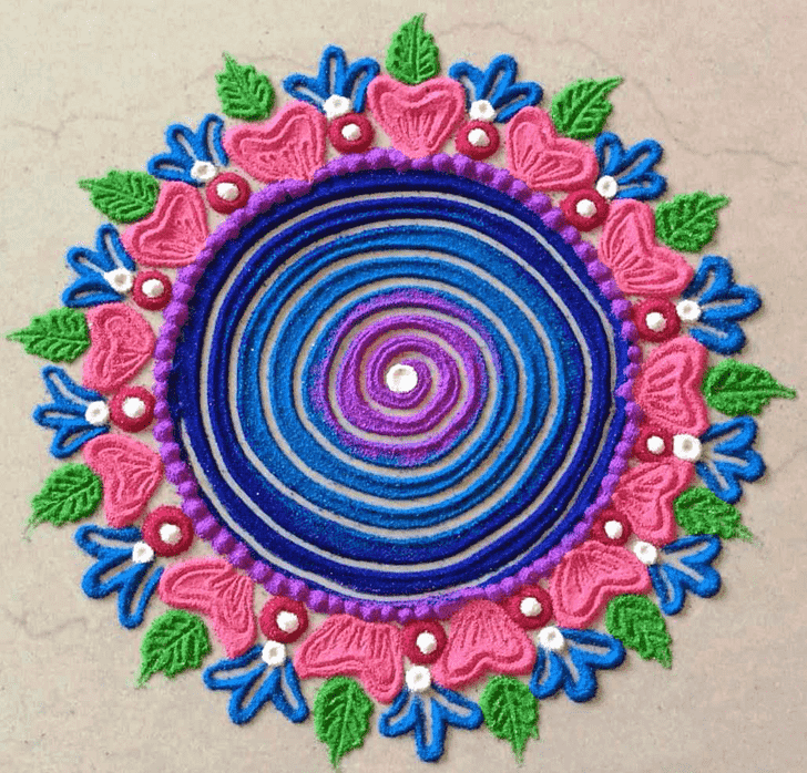 Magnificent Kolam Rangoli