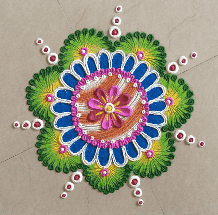 Marvelous Kolam Rangoli