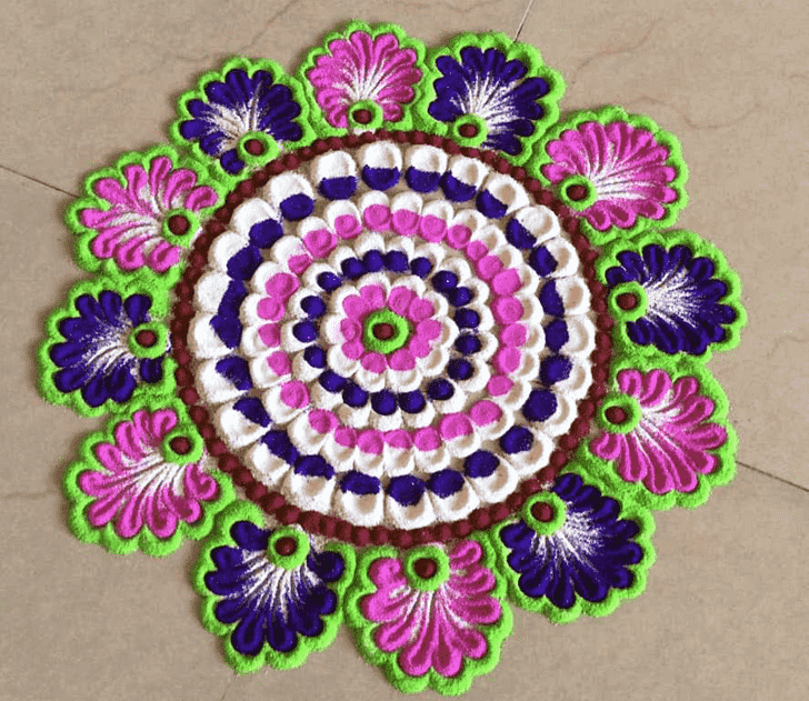 Mesmeric Kolam Rangoli