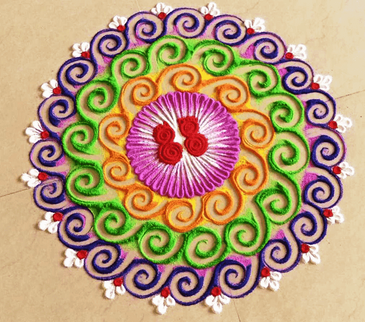 Nice Kolam Rangoli