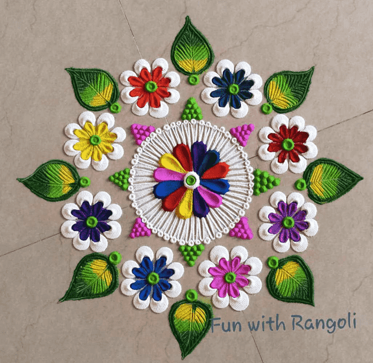 Pretty Kolam Rangoli