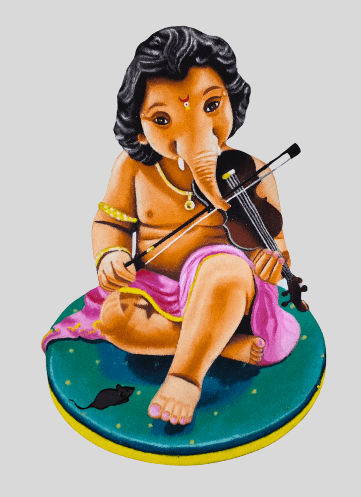 Appealing Lambodara Rangoli