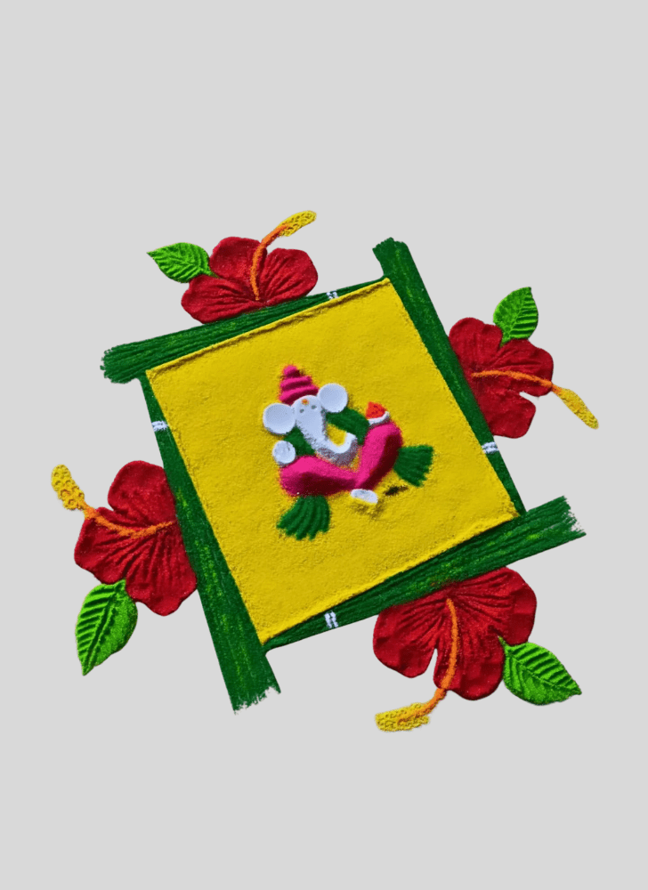 Hard Lambodara Rangoli