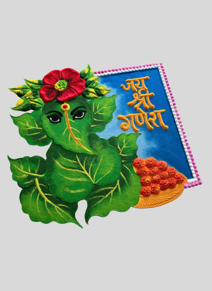 Delightful Lambodara Rangoli