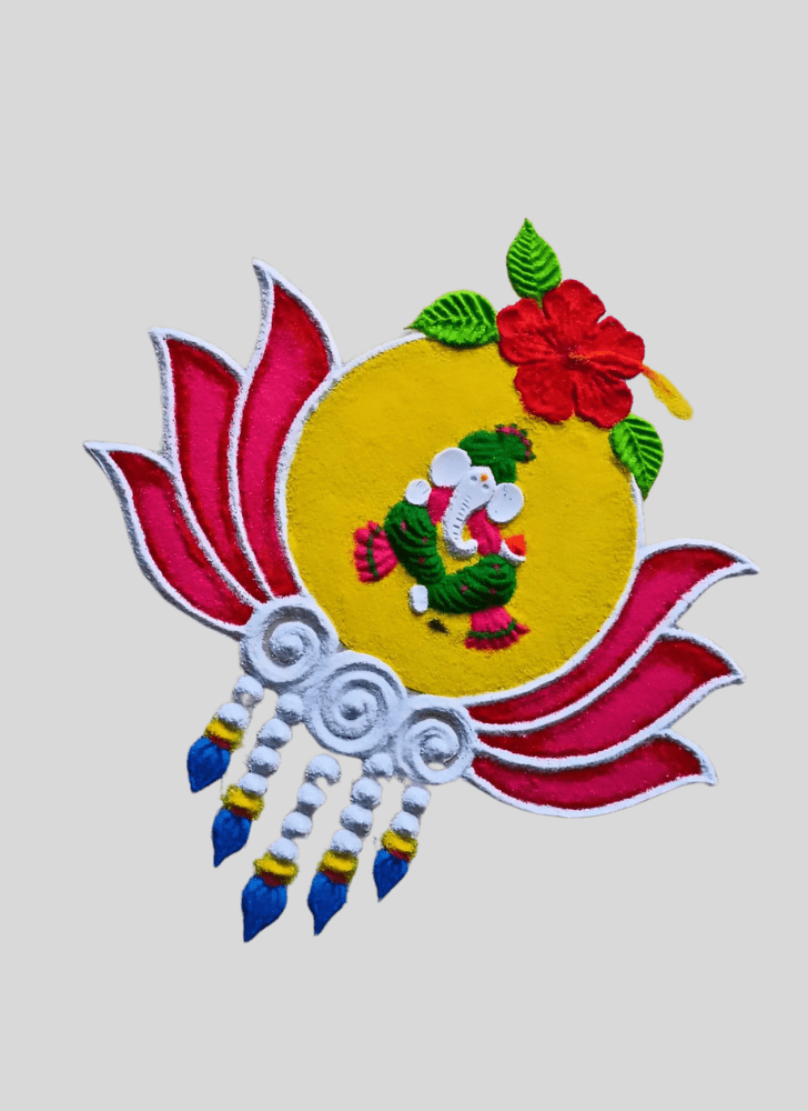 Exquisite Lambodara Rangoli