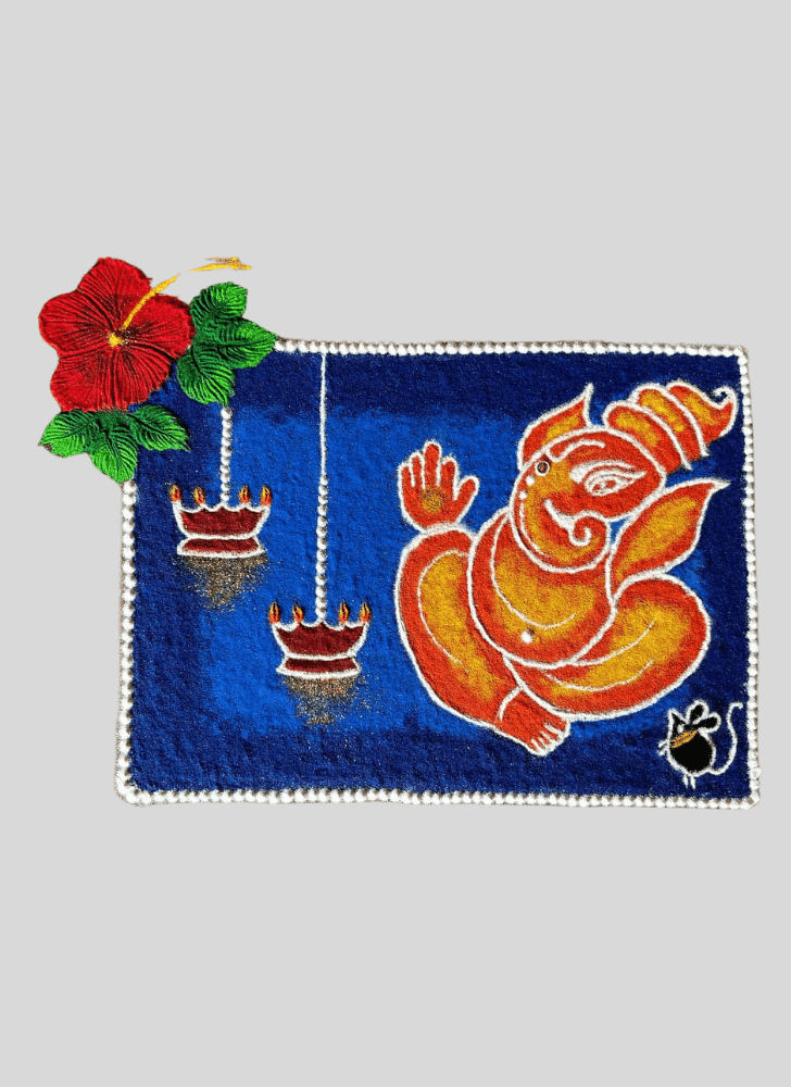 Pleasing Lambodara Rangoli