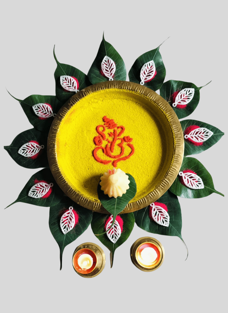 Resplendent Lambodara Rangoli