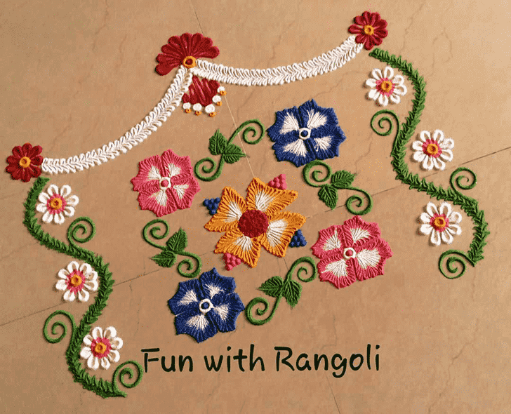 Dazzling Latest Rangoli