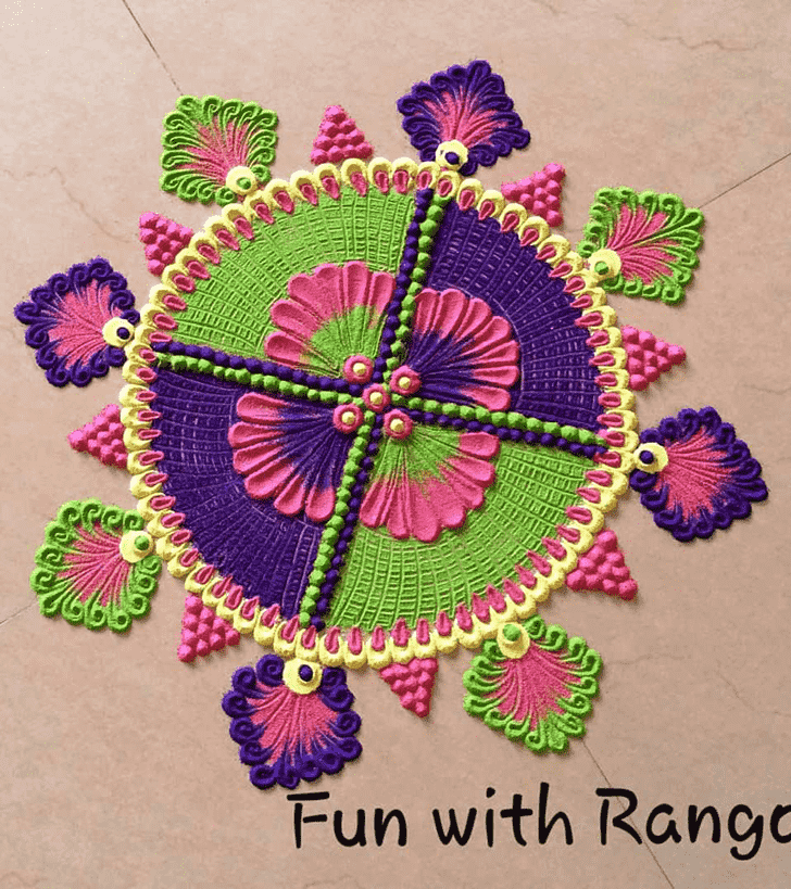 Delightful Latest Rangoli