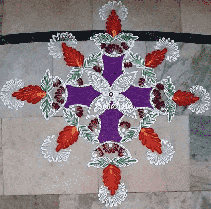 Radiant Latest Rangoli