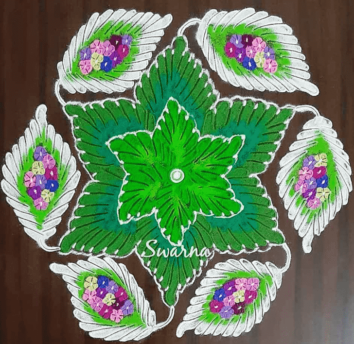 Resplendent Latest Rangoli