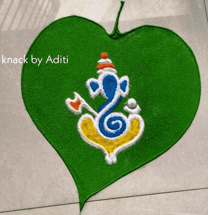 Leaf Rangoli