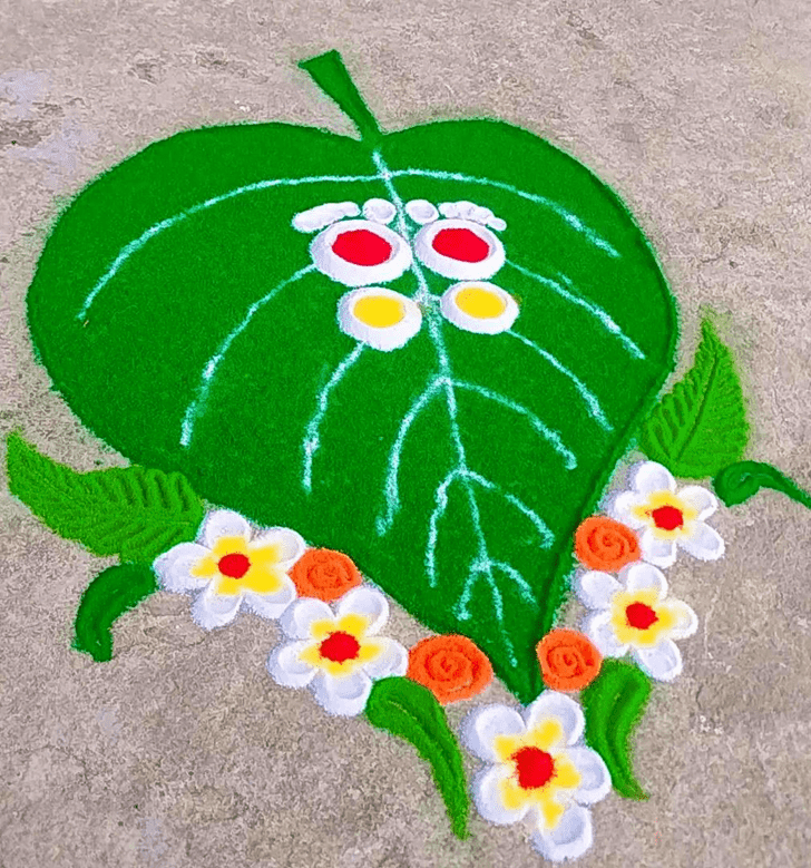 Fair Leaf Rangoli