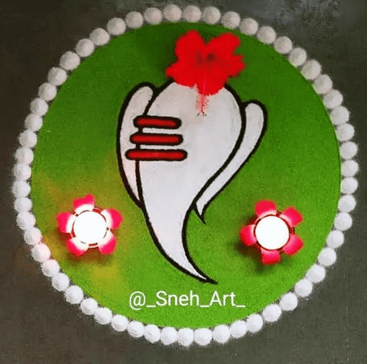 Lord Ganesha Rangoli