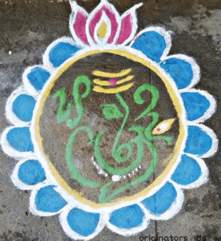 Magnetic Lord Ganesha Rangoli