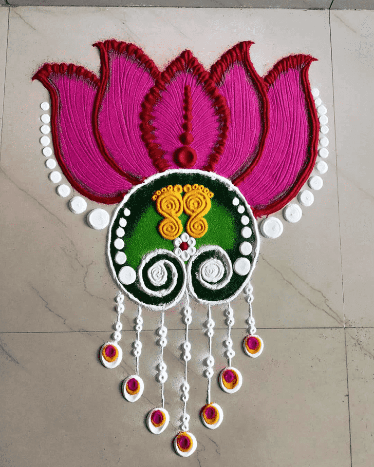 Ideal Lotus Rangoli