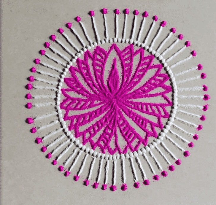 Nice Lotus Rangoli