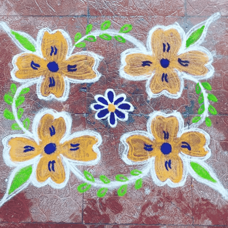 Enticing Magha Amavasya Rangoli