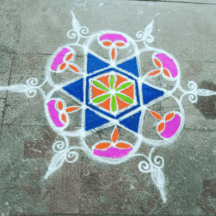 Excellent Magha Amavasya Rangoli