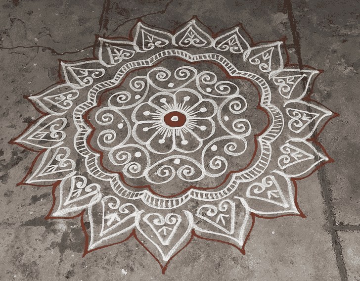 Fair Magha Amavasya Rangoli