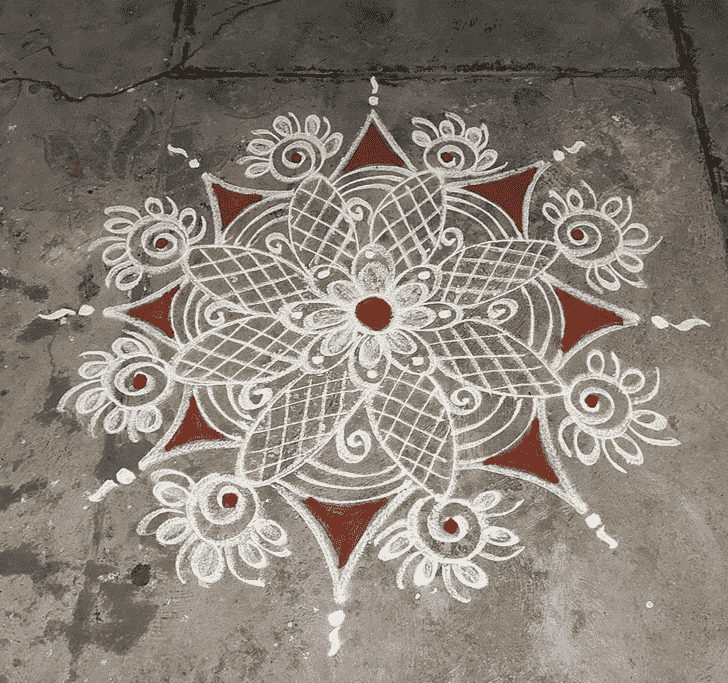 Fascinating Magha Amavasya Rangoli