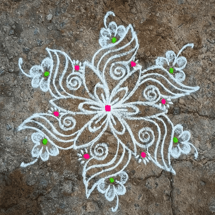 Magnificent Magha Purnima Rangoli