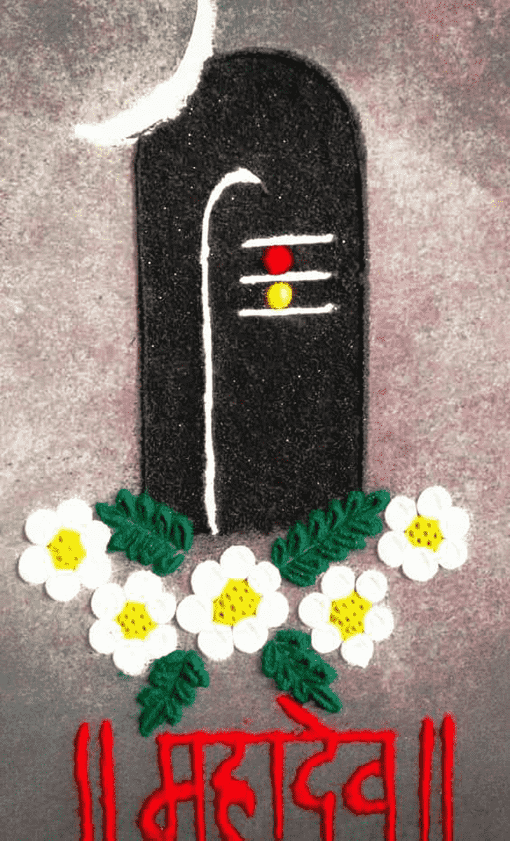 Dazzling Maha Shivaratri Rangoli