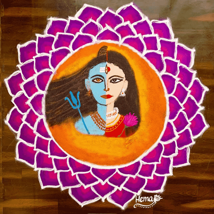 Elegant Maha Shivaratri Rangoli