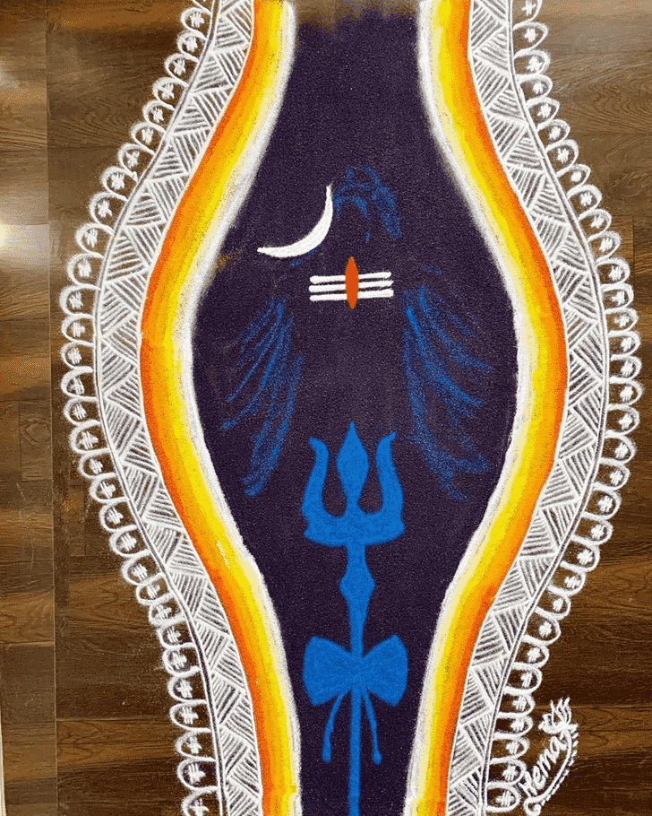 Enticing Maha Shivaratri Rangoli