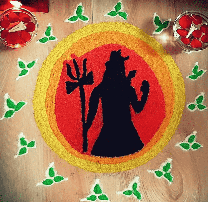 Magnetic Maha Shivaratri Rangoli