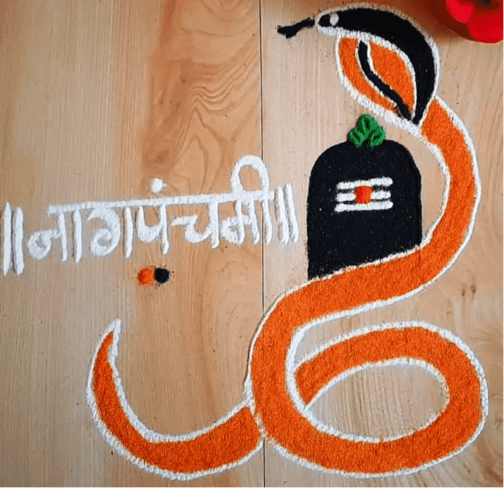 Dazzling Mahadev Rangoli