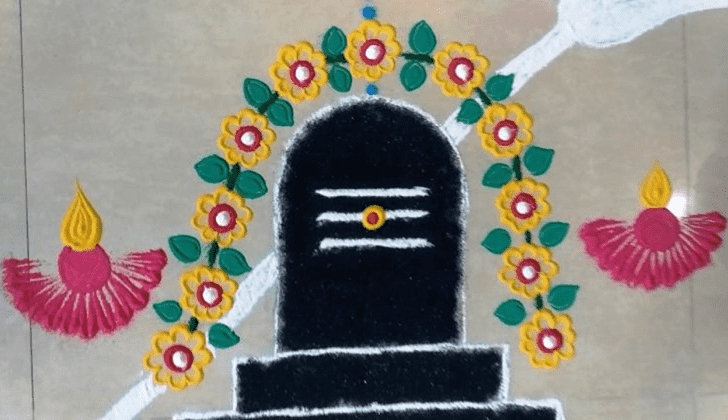 Magnificent Mahadev Rangoli