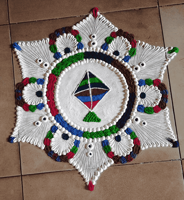 Superb Makar Sankranti Rangoli