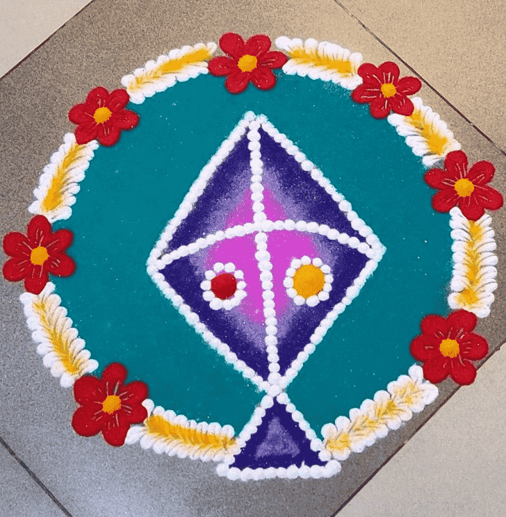 Wonderful Makar Sankranti Rangoli Design