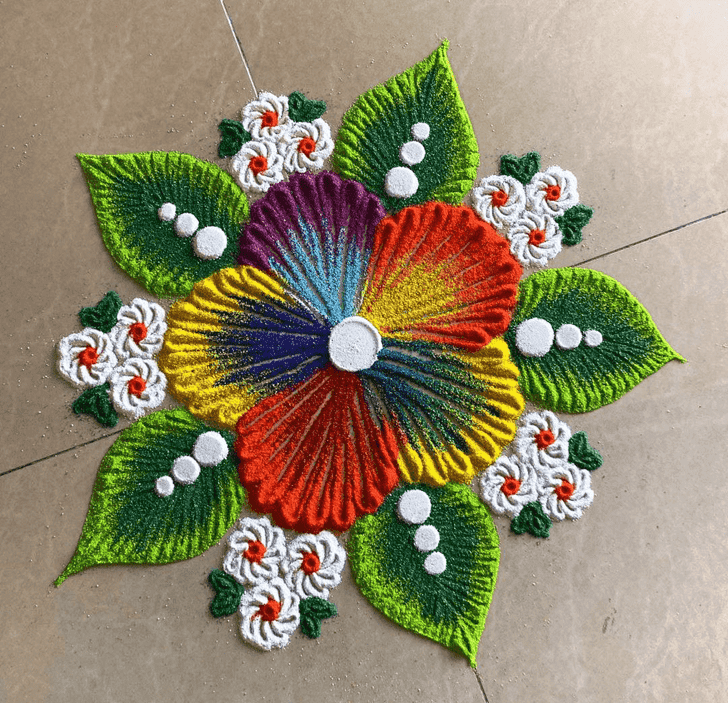 Exquisite Margashirsha Amavasya Rangoli