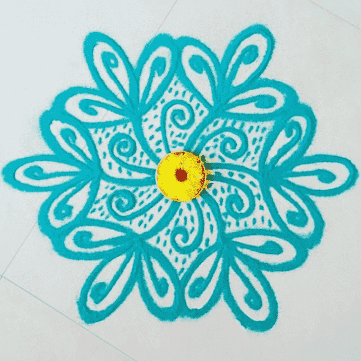 Fine Margashirsha Amavasya Rangoli