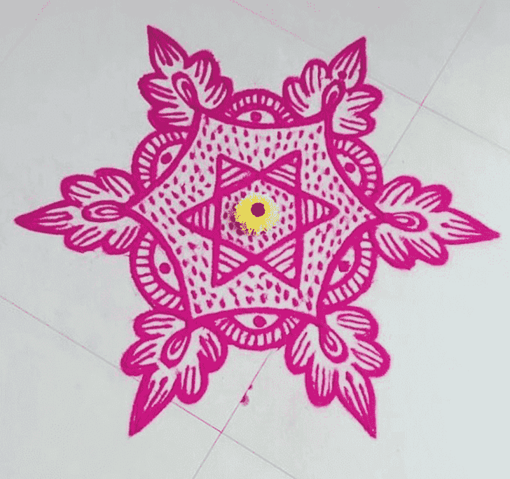 Gorgeous Margashirsha Amavasya Rangoli