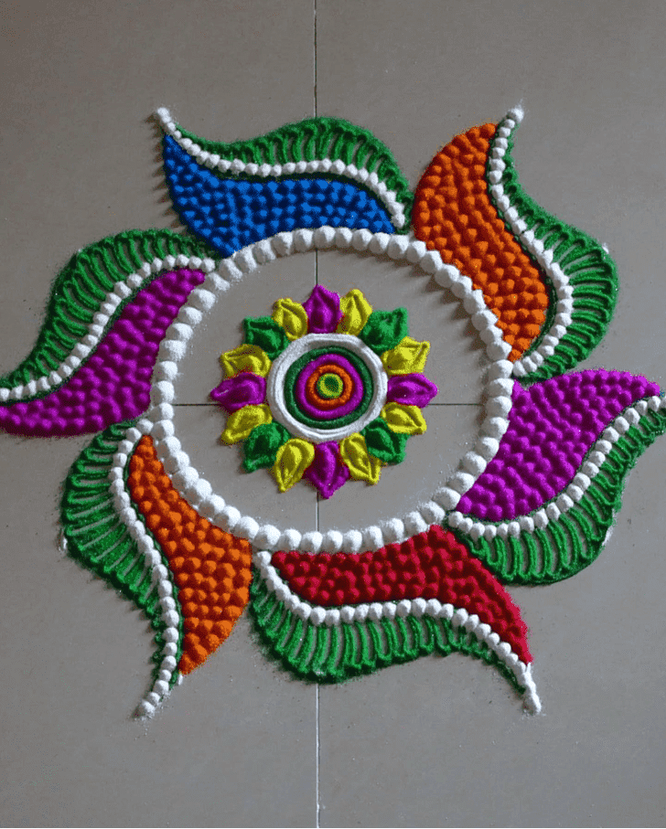 Resplendent Margashirsha Amavasya Rangoli