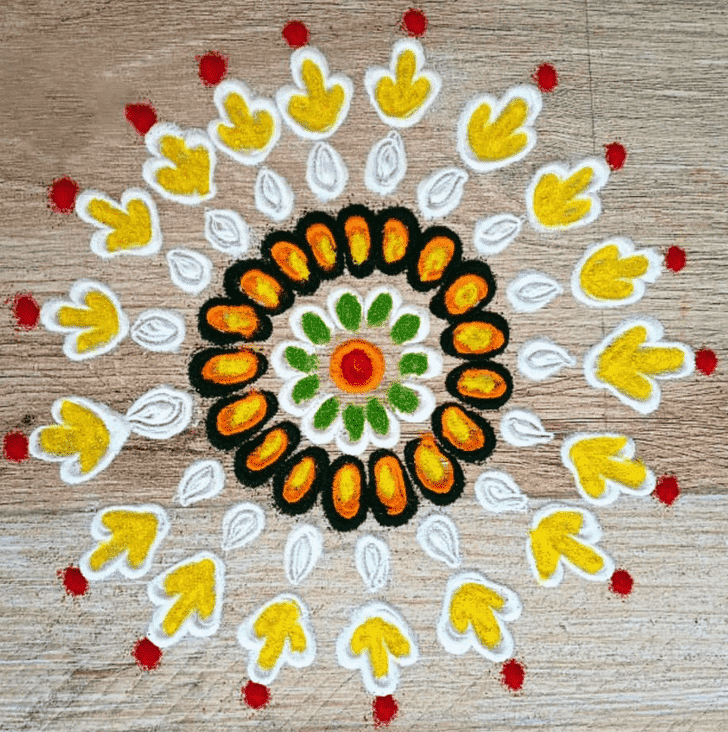 Stunning Margashirsha Amavasya Rangoli